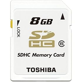 ���� SDHC �J�[�h 8GB SD-F08GR5W6 �N���X6 TOSHIBA�@�C�O�����p�b�P�[�W�i