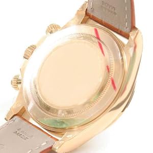 ロレックス Ref.116518G デイトナ YG金無垢 コスモグラフ 8Pダイヤ クロコレザー ブラウン/ブラック メンズ