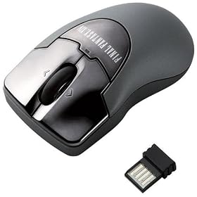 ELECOM �t�@�C�i���t�@���^�W�[XIV���f�� Micro Grast POP ���[�U�[�}�E�X 3�{�^�� �`���g 2.4GHz �u���b�N M-PGDLBK-FF