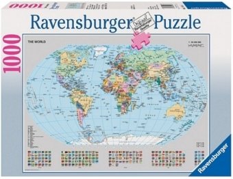  Ravensburger Puzzle Politische Weltkarte: 1000 Teile