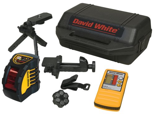  David White 48-M2XT-1 Int./Ext Laser Cross Line Level with Pulsing Beam & Detector