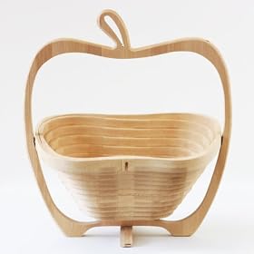 apple bamboo basket �y�A�b�v���o���u�[�o�X�P�b�g�z