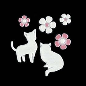 �ʎ��G�{�� I LOVE CAT �L�Ɖ�/W �z���C�g LOVECAT-08-W
