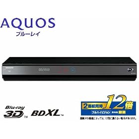 SHARP AQUOS�u���[���C�f�B�X�N���R�[�_�[ 2TB BD-W2000