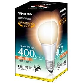 �V���[�v LED�d���@��ʓd���^�C�v�@6.2W�i�S�����F400lm/�d���F�����jSHARP DL-LA46L