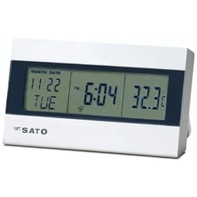 SATO ���C���{�[�T�[�� PC-9110 �y�Z���T������ ���t�E���ԁE���x�������ĕ\���z 1095-00