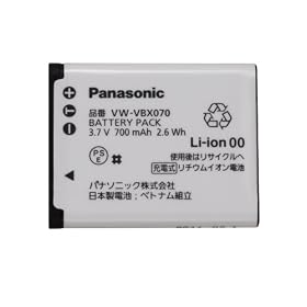 Panasonic �f�W�^�����[�r�[�J�����I�v�V���� �o�b�e���[�p�b�N VW-VBX070-W