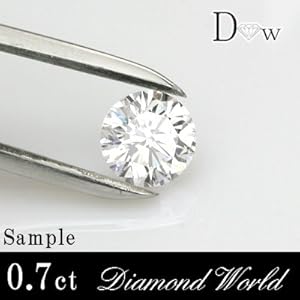 【クリックでお店のこの商品のページへ】中央宝石研究所鑑定書付き ダイヤモンドルース0.70ct E-SI1-Good