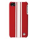 TREXTA iPhone4/4S対応 本革製カバー SNAP ON COVER 3WHITE ON RED SOCI4-3WHONRE