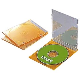 ELECOM CFC-01YL03 �X����CD�P�[�X(3���p�b�N)