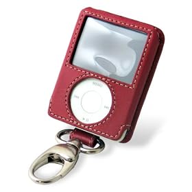 PDAIR ���U�[�P�[�X for iPod nano(3rd Gen) �z���_�[�t �X���[�u�^�C�v(���b�h) PALCIPDN3HS/RD
