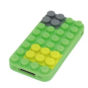 【クリックで詳細表示】BlockCase for iPhone4 (グリーン)