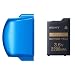 �o�b�e���[�p�b�N(2200mAh) PSP-3000�V���[�Y�p�o�b�e���[�J�o�[(�o�C�u�����g�E�u���[)�t��