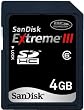 SanDisk EXTREMEIII SDHC�������[�J�[�h 4GB SDSDRX3-4096-903