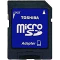 ���� microSD ���� SD �ւ̕ϊ��A�_�v�^�[ TOSHIBA �����p�b�P�[�W�i