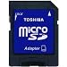 ���� microSD ���� SD �ւ̕ϊ��A�_�v�^�[ TOSHIBA �����p�b�P�[�W�i