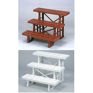 【クリックで詳細表示】フラワースタンドナイス600 ブラウン ～女性でも簡単組み立て！コンパクトなフラワースタンド～