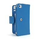 SP231:iPhone4S/4用本革ケース「wallet book for iPhone4S/4」 (ベビーブルー)