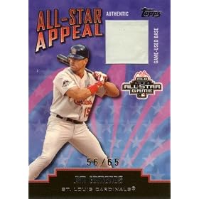 �W���E�G�h�����Y�@Jim Edmonds 2004 Topps Clubhouse Collection All-Star Appeal Relics Base 65������I