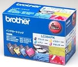  BROTHER インクカートリッジ LC09インク4色(BK, C, M, Y)パック LC094PK
