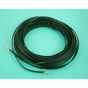 【クリックでお店のこの商品のページへ】モジュラーケーブル6極4芯 30m RJ-11/RJ-12/RJ-14 コネクタ付-523372