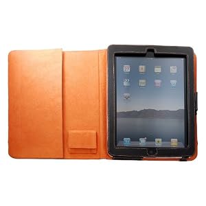 レイアウト iPad(2010年1月発表モデル)用フラップタイプレザージャケット/ブラック RT-PA1LC1/B