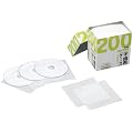 iBUFFALO CD/DVD�s�D�z�P�[�X �Жʎ��[�^�C�v 200���� �z���C�g BSCD05H200WH