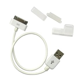 GeSPEC iPhone iPod USB �V���[�g�P�[�u�� �z���C�g GS-CA06W