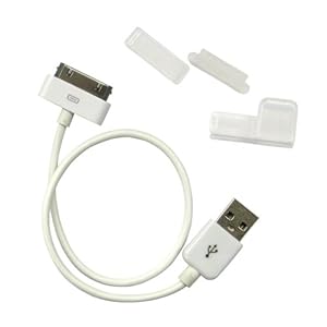 【クリックで詳細表示】GeSPEC iPhone iPod USB ショートケーブル ホワイト GS-CA06W