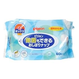 【クリックで詳細表示】ピジョン 除菌もできるおしぼりナップ 60枚入 詰替用