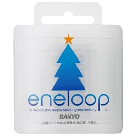 SANYO �~�G����X�y�V�����p�b�P�[�W eneloop �j�b�P�����f�d�r (�c���[�E�P3�`�E2�{�p�b�N) HR-3UTG-2BP-TR