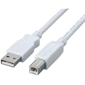 ELECOM �t�F���C�g�R�A����USB2.0�P�[�u�� A-B 0.5m USB2-FS05