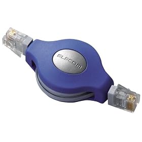 ELECOM ���o�C��LAN�P�[�u��(�u���[)1.5m LD-MCTU/BU