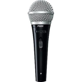 SHURE �{�[�J���p�}�C�N���z�� �iXLR���t�H�[���E�P�[�u���t���j PG58-QTR