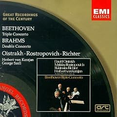 Great Recordings Of The Century - Beethoven: Triple Concerto; Brahms: Double Concerto / Oistrakh, Rostropovich, Richter