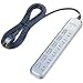 ELECOM �Ɨ��X�C�b�`�t���K�[�h�^�b�v 6�� 5.0m �V���o�[ T-F6650SV