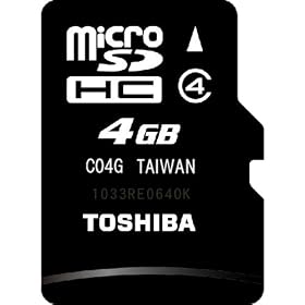 ���� TOSHIBA microSDHC�J�[�h 4G�a�imicroSD 4GB�j �����N���X4 ���z���A�Ȏ����̕��s�A���o���N�i