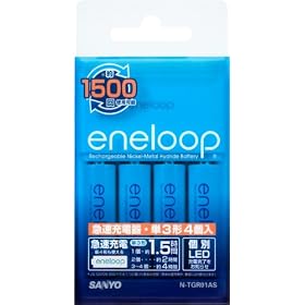 SANYO NEW eneloop �}���[�d��Z�b�g(�P3�`4�Z�b�g) N-TGR01AS