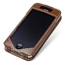 PDAIR レザーケース for iPhone 4S / 4 スリーブタイプ(ブラウン) PALCIPOHN4S/BR