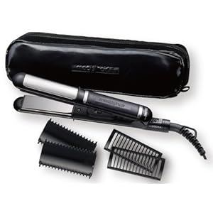 【クリックで詳細表示】モッズ・ヘア 4WAY ストレート＆ カール ミニヘアアイロン (ラメ入りシャイニーブラック) MHS-2452-K