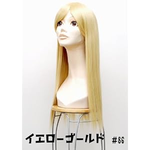【クリックでお店のこの商品のページへ】ゼファーウィッグ【ロングボブ】イエローゴールド