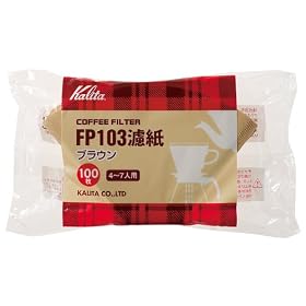 Kalita �R�[�q�[�t�B���^�[ FP103�h�� �y4~7�l�p�z 100������ �u���E�� 2�܃Z�b�g #15087