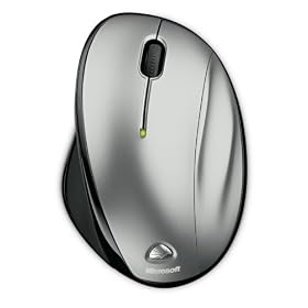 �}�C�N���\�t�g ���C�����X ���[�U�[ �}�E�X Wireless Laser Mouse 6000 �V���o�[ �A�b�V�� QVA-00008