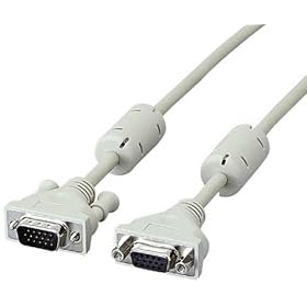 ELECOM �X���������f�B�X�v���C�����P�[�u�� D-Sub15pin(mini)�I�X-D-Sub15pin(mini)���X 1.5m CAC-E15