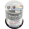 ���C������ HI DISK DVD-R �f�[�^�^��p 16�{�� 4.7GB �z���C�g�v�����^�u�� �s���h���P�[�X 100�� HDDR47JNP100