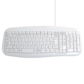 AOTECK �L�[�{�[�h �z���C�g���f�� AOK-108WH