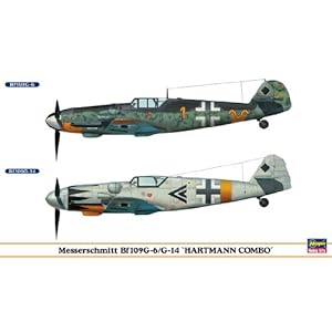 【クリックで詳細表示】メッサーシュミットBf109G-6/G-14 ハルトマンコンボ (1/72 01901)