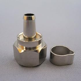 【クリックで詳細表示】【1個￥60×10個入】 アンテナ接栓 4C用 F型接栓