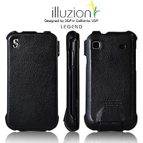 SGP �M�����N�V�[ S �P�[�X illuzion �y LEGEND BLACK �z �{�v �t���b�v�^�C�v for Samsung Galaxy S