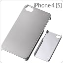 レイアウト iPhone4/4S用ハードコーティングメタリックシェルジャケット/シルバー RT-P4C10/SV